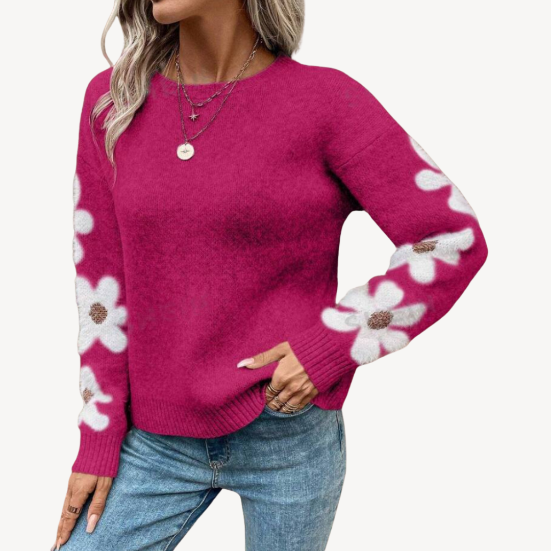 Floral Embroidered Sweater for Women | Clara Vienne