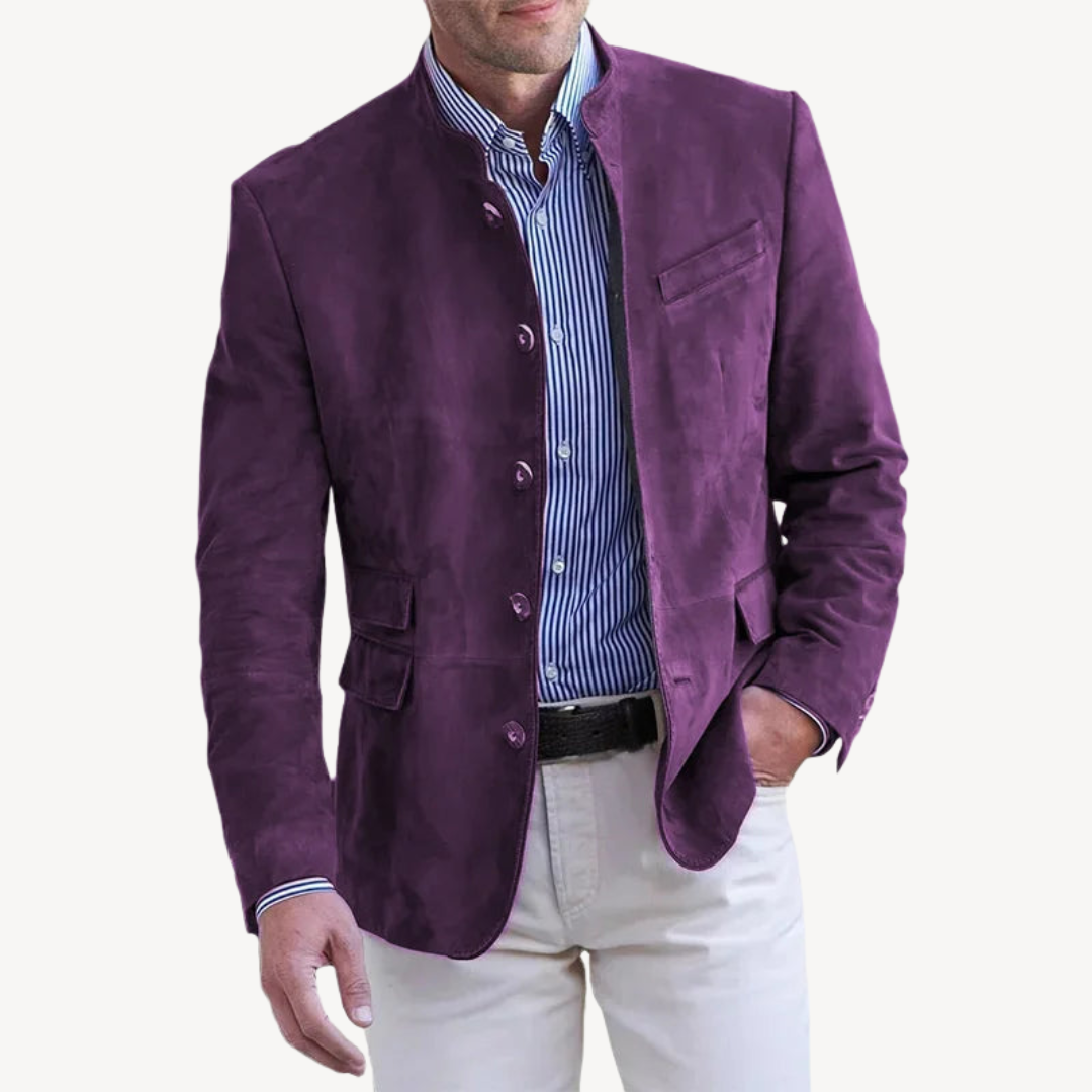 Men's Casual Button Blazer Jacket | Clara Vienne