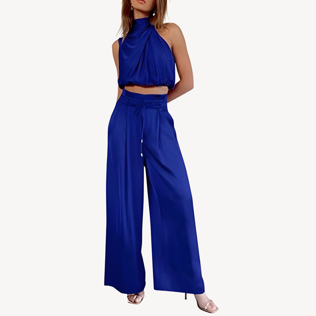 Clara Vienne | Women's Satin Two-Piece Set