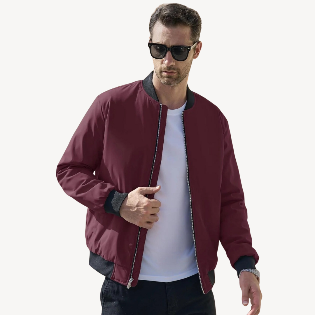 Men's Bomber Jacket with Quilted Lining | Clara Vienne