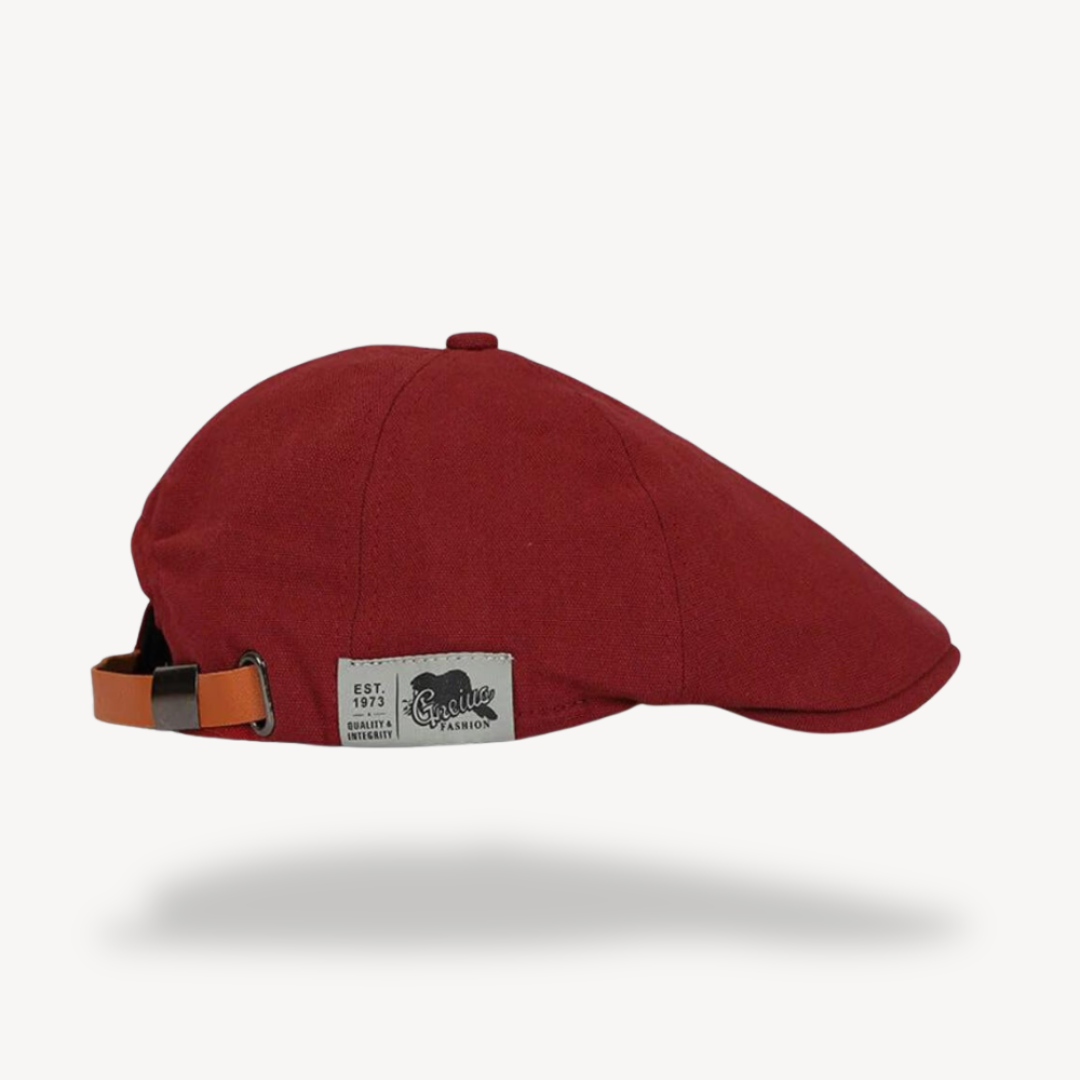 Men's Adjustable Flat Cap | Clara Vienne