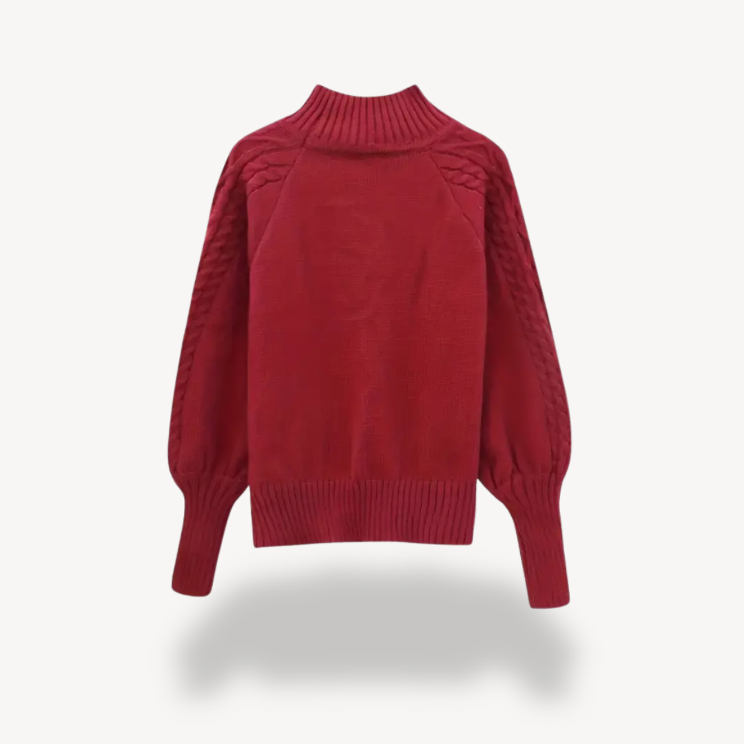 Cable Knit Turtleneck Sweater for Women | Clara Vienne