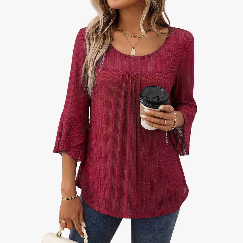 Bell Sleeve Tunic Top for Women | Clara Vienne