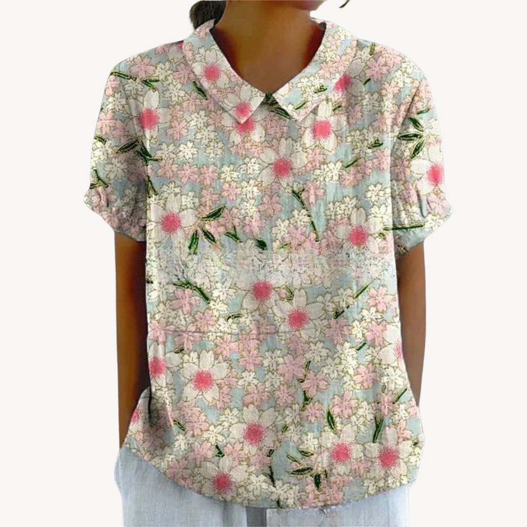 Floral Print Button-Up Shirt Women | Clara Vienne