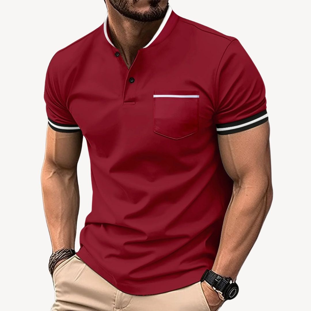 Men's Casual Henley Shirt | Clara Vienne