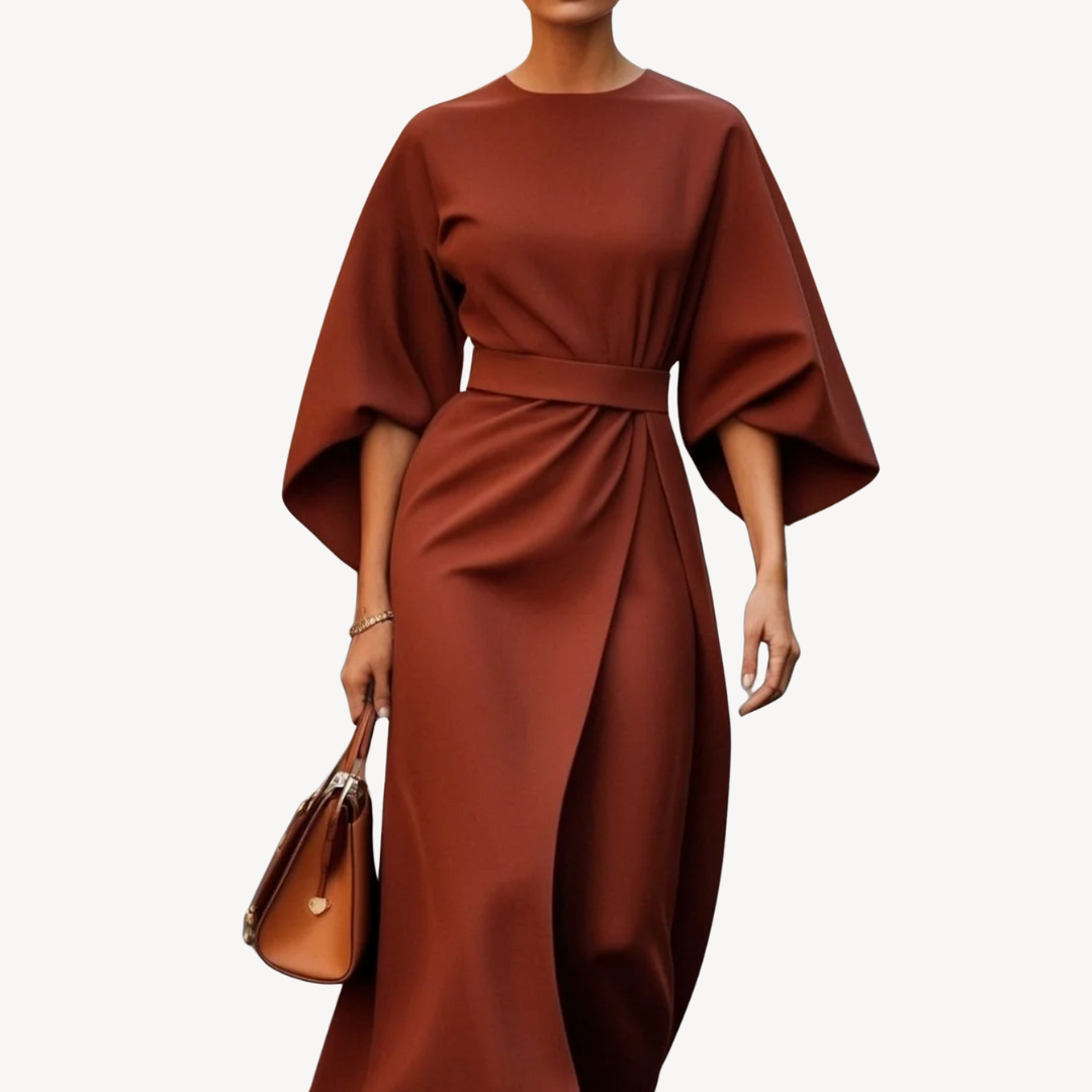 Clara Vienne | Women's Cotton Belted Midi Dress