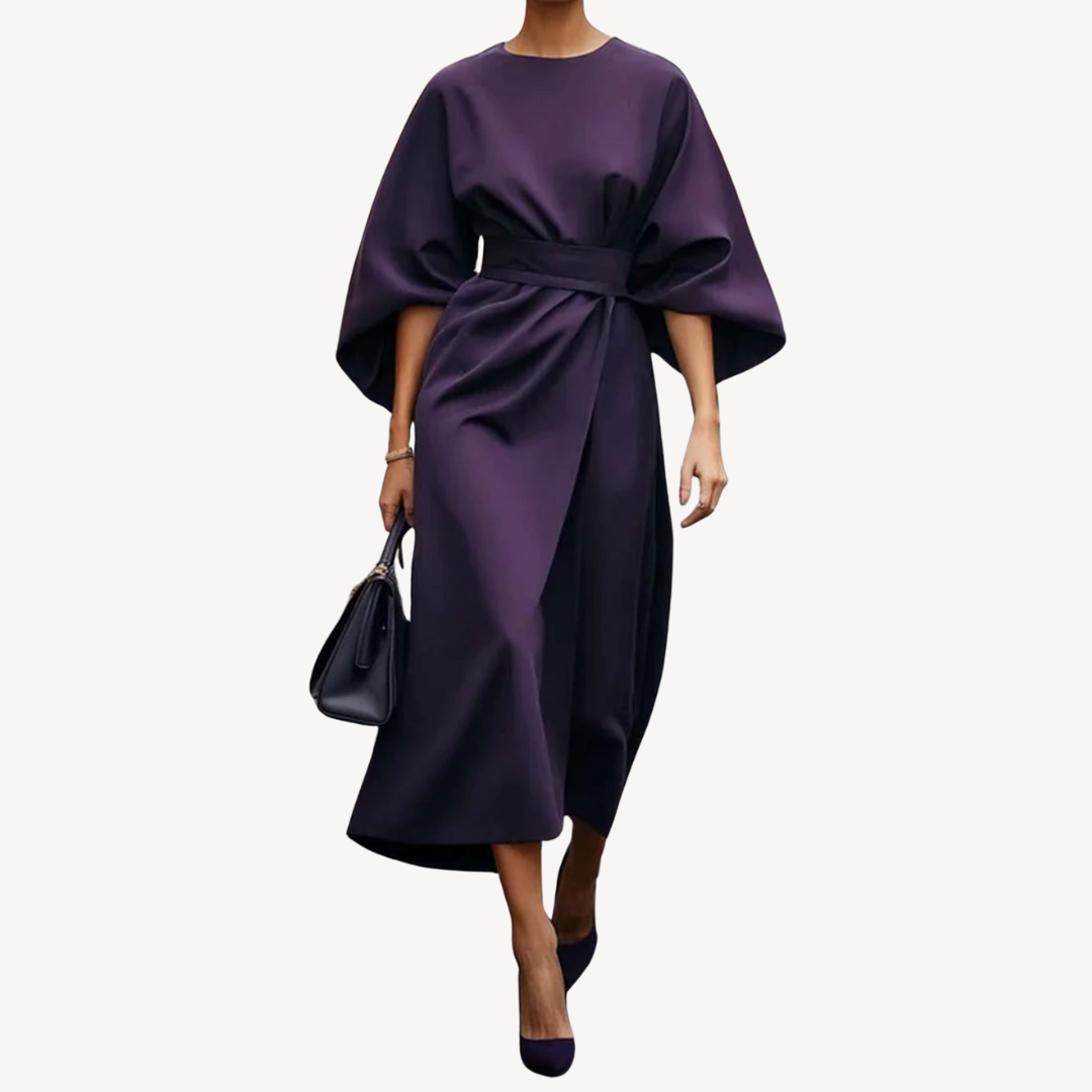 Clara Vienne | Women's Cotton Belted Midi Dress