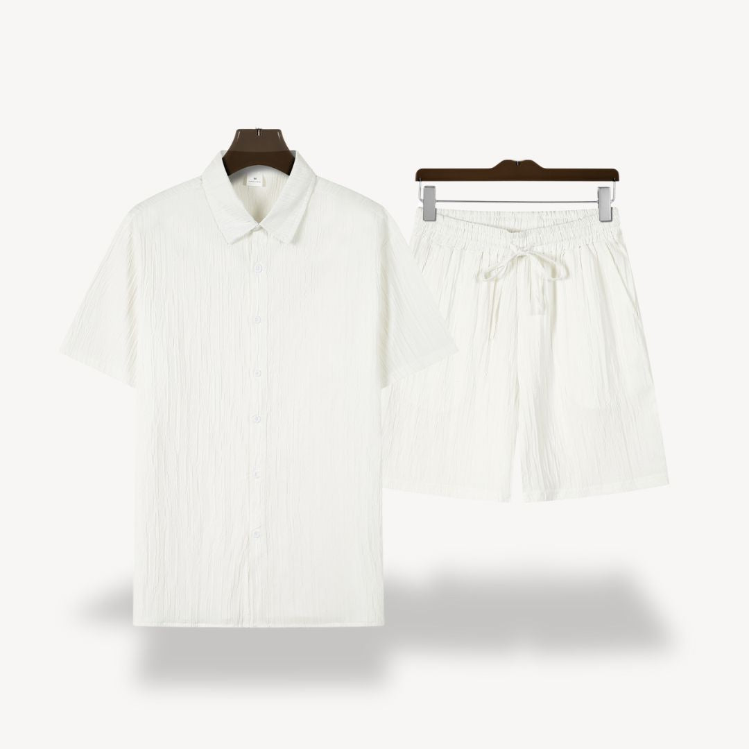 Linen Shirt Shorts Set Men | Clara Vienne