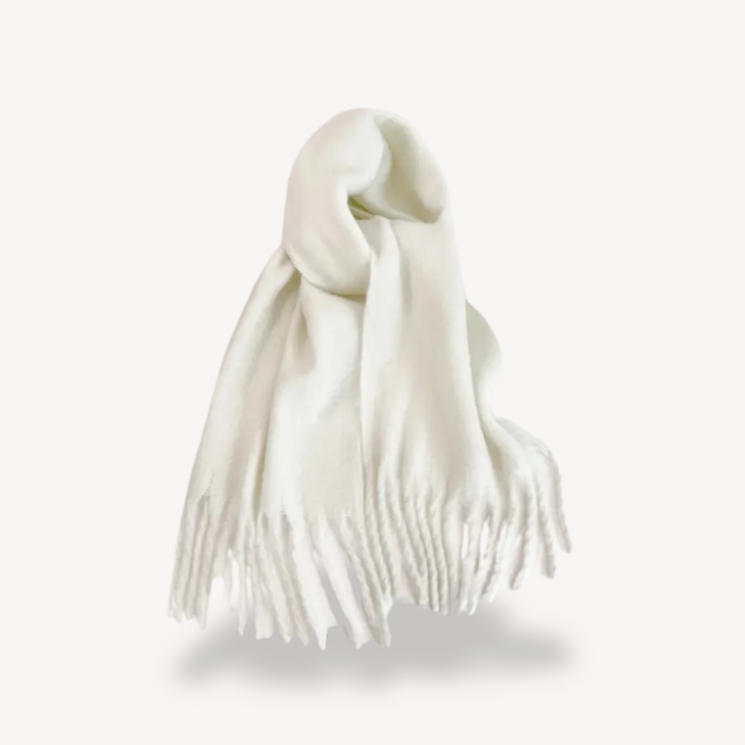 Fringed Wool Scarf | Clara Vienne