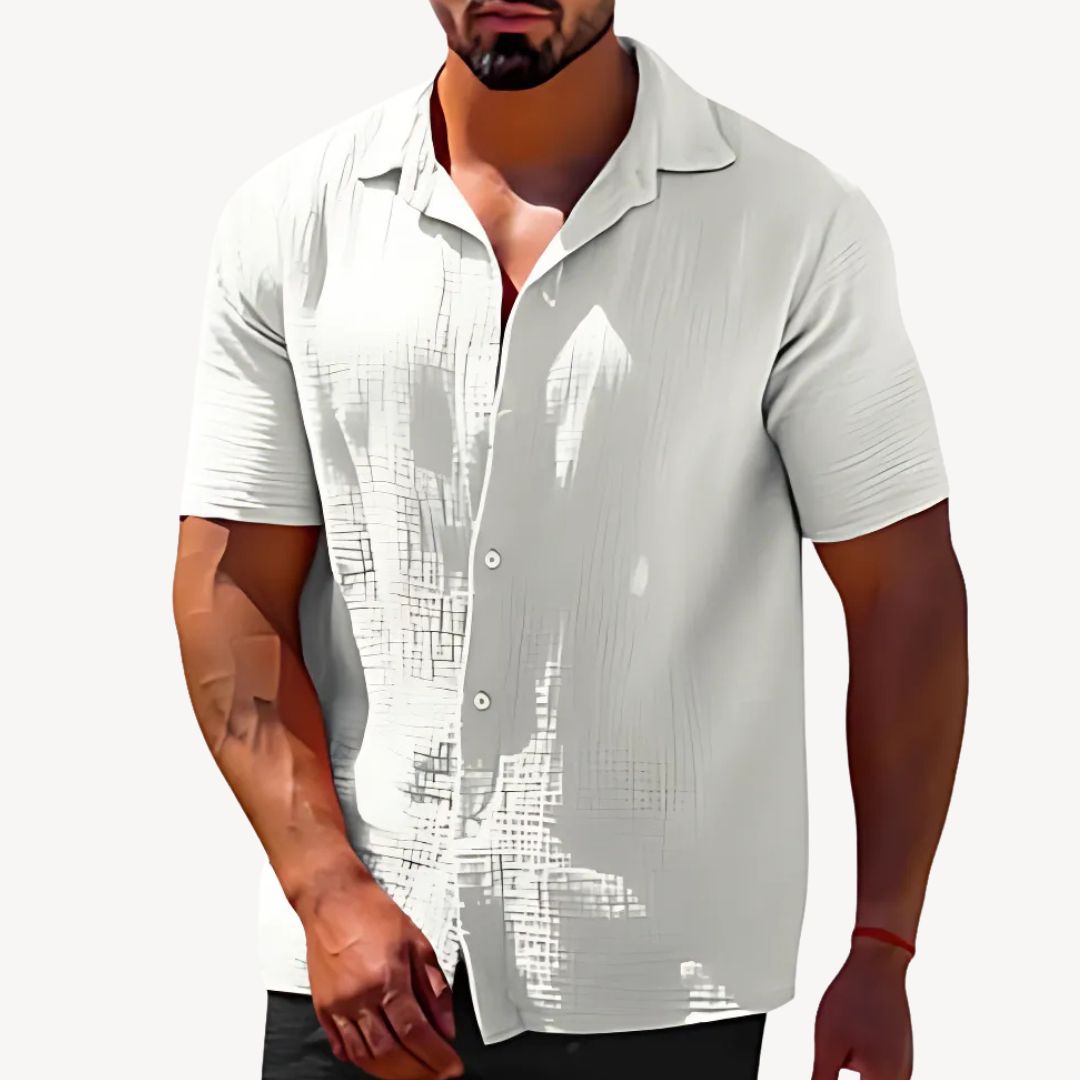 Linen Short Sleeve Shirt Men | Clara Vienne