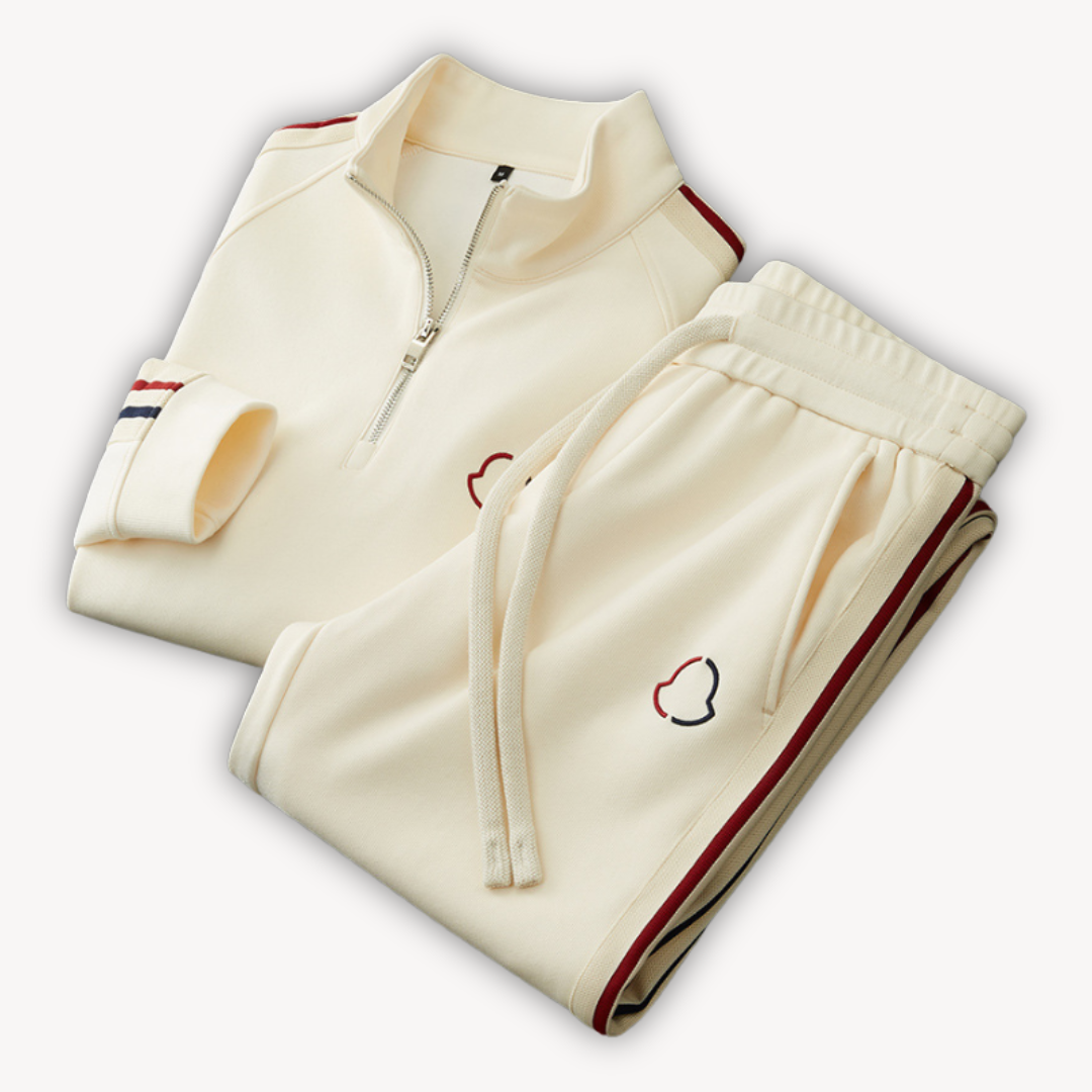 Clara Vienne | Men's Cotton Tracksuit – Zip-Up Set