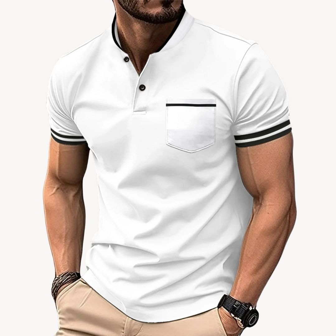 Men's Casual Henley Shirt | Clara Vienne