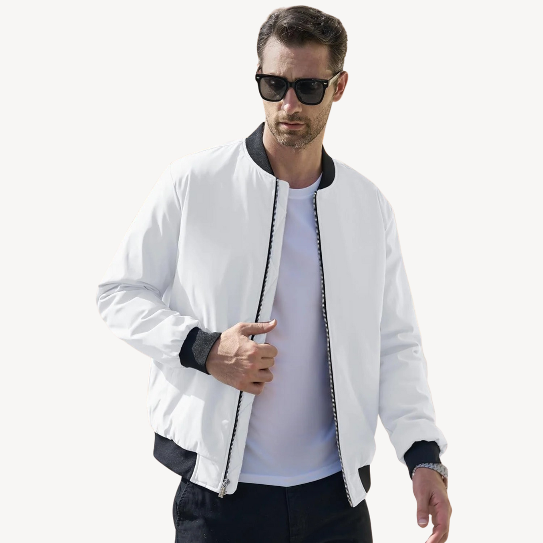 Men's Bomber Jacket with Quilted Lining | Clara Vienne