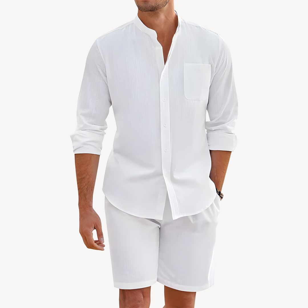 Clara Vienne | Men's Cotton Linen Shirt Set