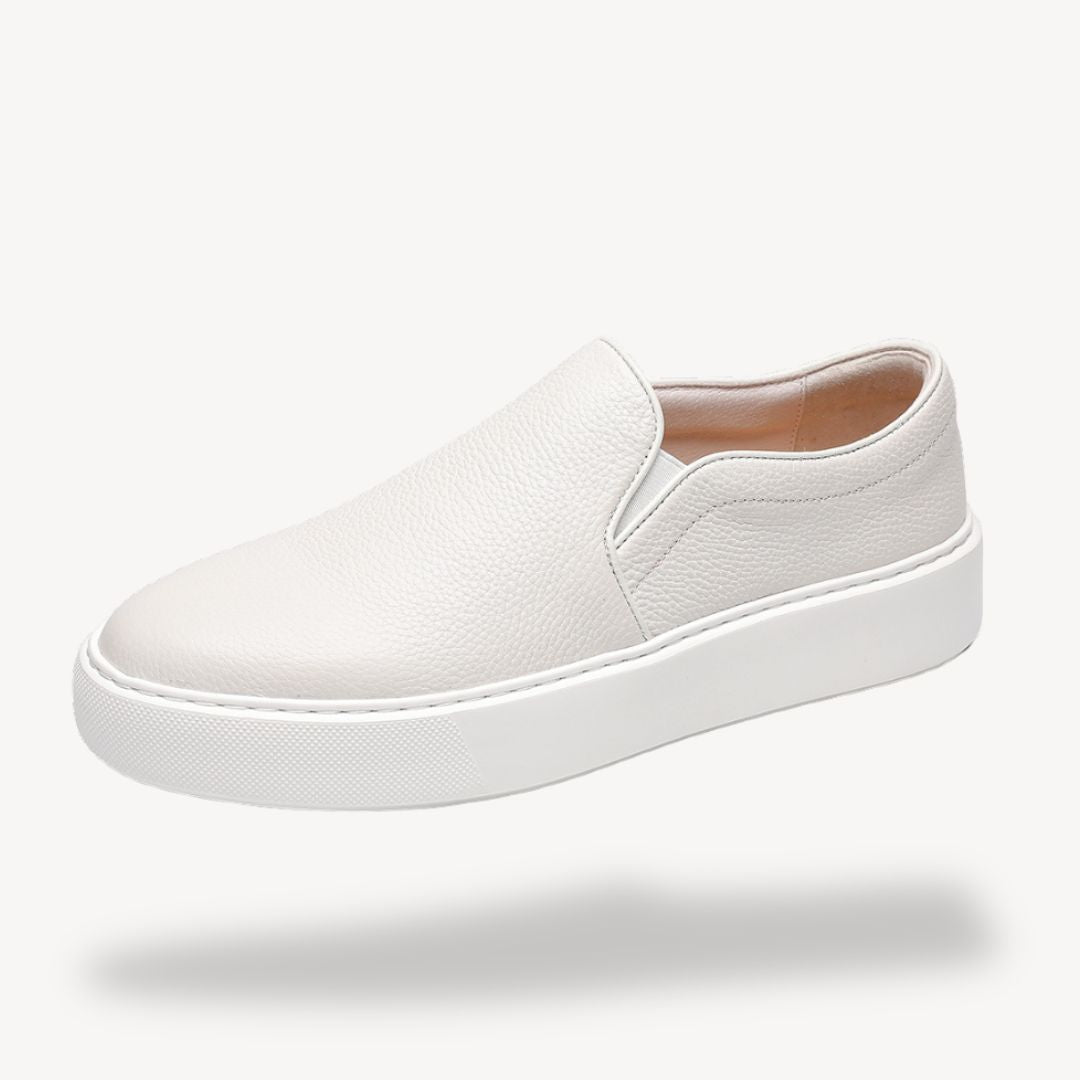 Clara Vienne | Men's Leather Slip-On Sneakers