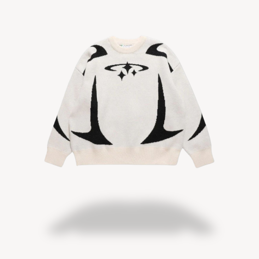 Clara Vienne | Unisex Graphic Knit Crew Neck Sweater