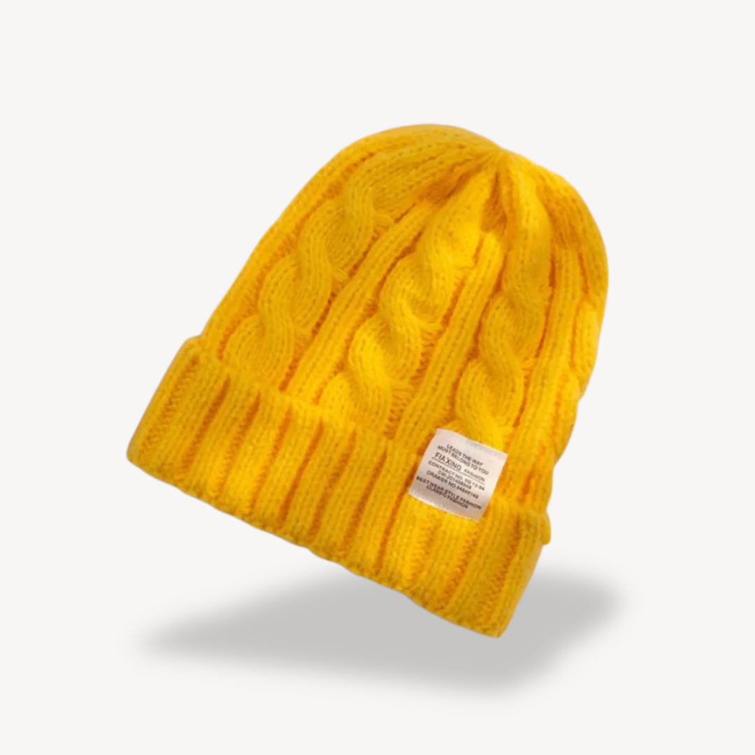 Cable Knit Beanie Hat for Women - Soft Wool Blend | Clara Vienne